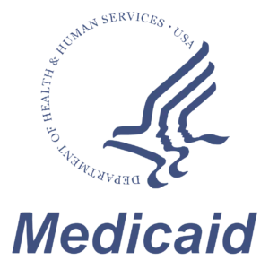 Medicaid health coverage program logo